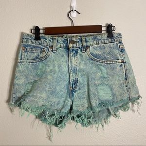 Levi’s Distressed 505 Jean Shorts